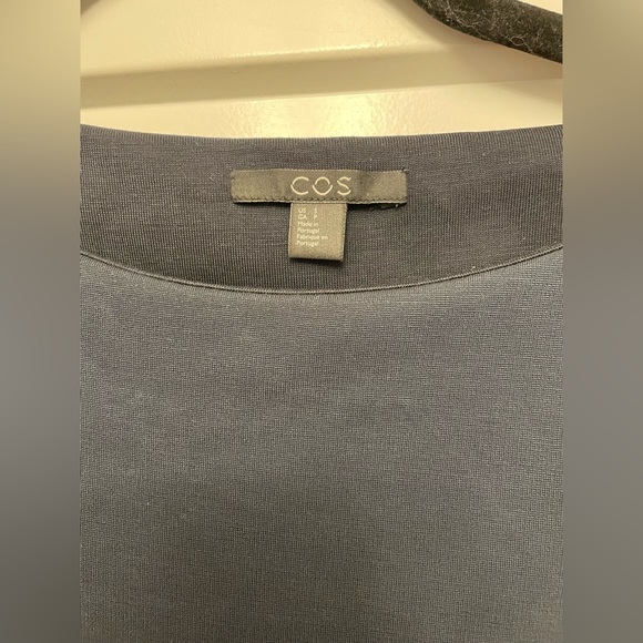 COS Navy Long Sleeve Top - Picture 2 of 7
